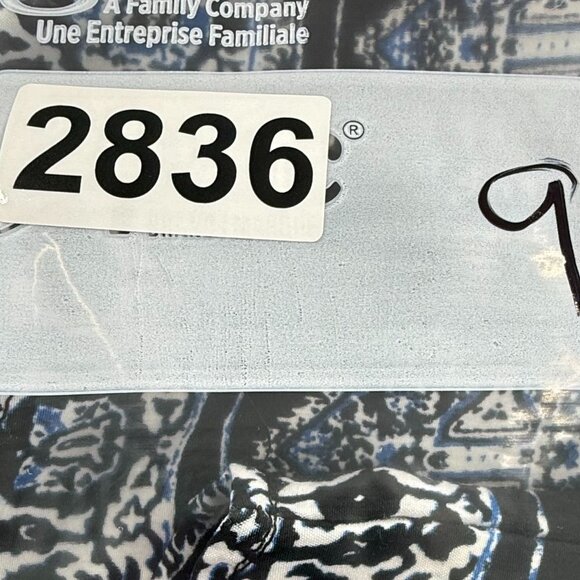 Hippie Rose Dress Tribal Boho Print Waist Tie Medium Cuffed Short Sleeves Lightw - Picture 11 of 11